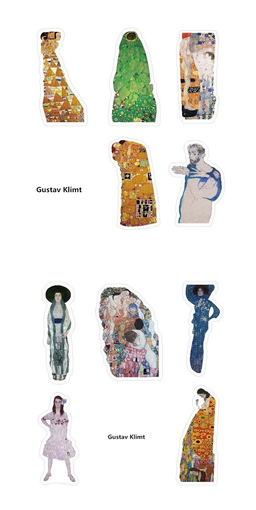 10 шт. Picasso Van Gogh Matisse Fridaartist Munch Schiele наклейка для детей скейтборд ноутбук багаж мотоцикл игрушка DIY стикер