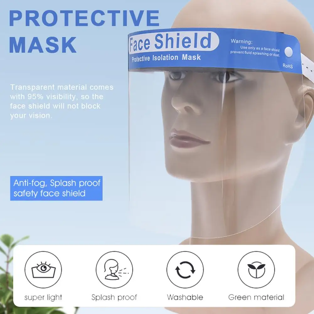 

Transparent Face Protection Mask Screen Dust-Proof Oil-Proof Anti-splash Kitchen Mask Eye Protection Transparent Mask For Childs