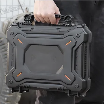 

Tactical Pistol Safety Case Camera Protective Gun Case Bag Waterproof Hard Shell Tool Storage Box with Foam Padded Hunting