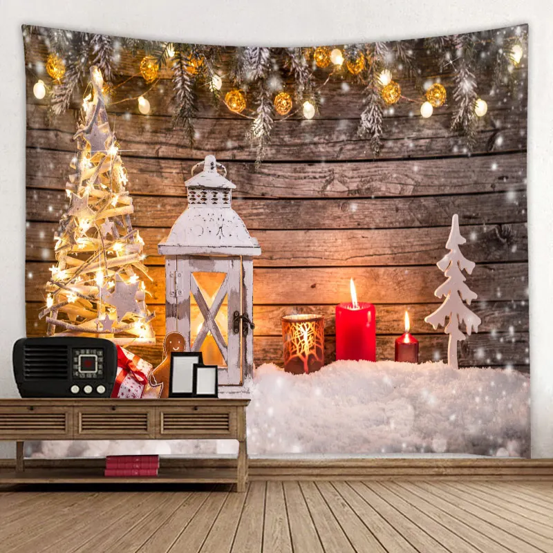 Гобелен Рождественская настенная Рождественская елка домашний Декор Рождественский подарок печать гобелены большой размер гобелены