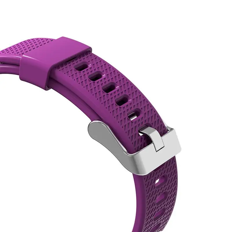 CK18S Color Screen Fitness Tracker Smart Counter Bracelet Blood Pressure Monitor Waterproof Wristband (Purple)