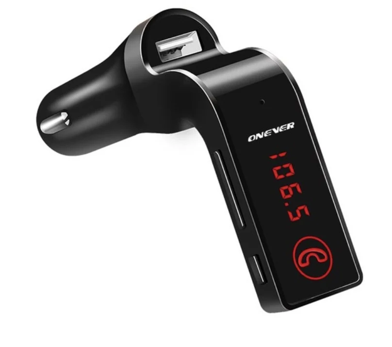 Хэндс-фри 4-в-1 Беспроводной Bluetooth FM передатчик G7+ AUX модулятор Автомобильный комплект MP3-плеер SD USB ЖК-дисплей автомобильные аксессуары - Color Name: 1