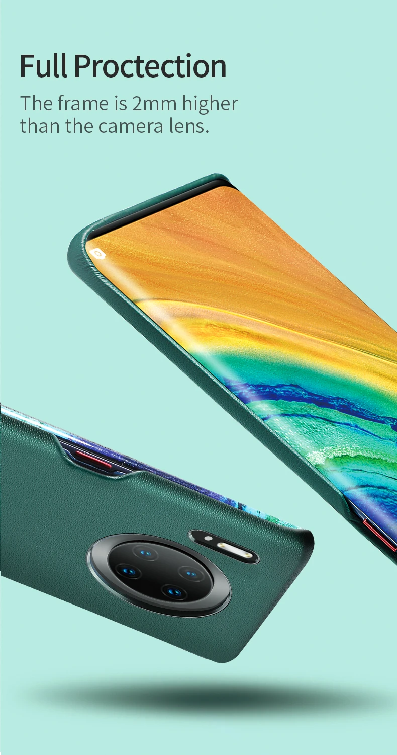 SanCore для HUAWEI MATE30/PRO чехол для телефона наппа кожаный чехол из натуральной кожи защитный чехол бизнес Премиум Роскошный чехол