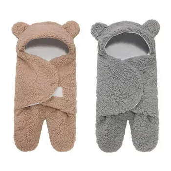 

Baby Sleeping Bag Newborn Winter Split Leg Anti-kick Cartoon Swaddle Blanket G99C