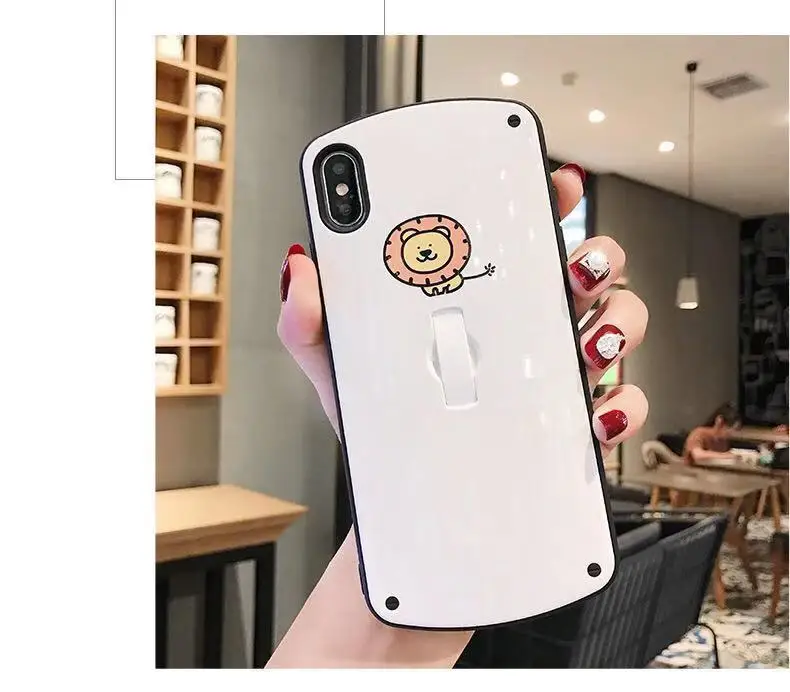 Мягкий чехол для iPhone 7 8 6 6s Plus iPhone 6 XS X 10 11 Pro Max XR глянцевый силиконовый чехол цветной чехол с рисунком