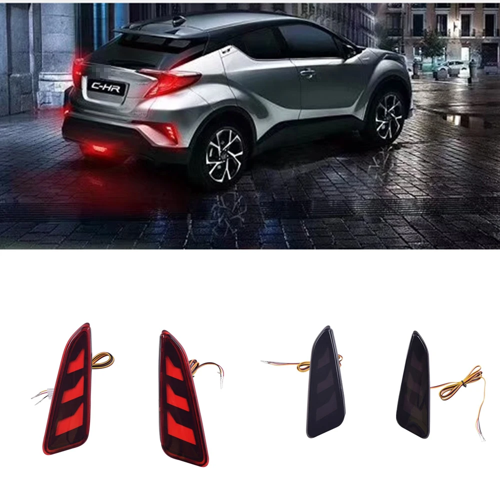 ECAHAYAKU 2 шт. для Toyota C-HR ЧР 2017 2018 2019 2020 Автомобильный светодиодный задний