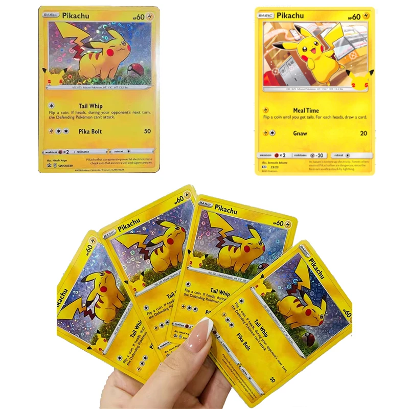 Ptcg Mcdonalds Corporation Pokemon 28 And 25th Anniversary U S Edition Pikachu Limited Collection Card Flash Card Kid Toy Gift Game Collection Cards Aliexpress