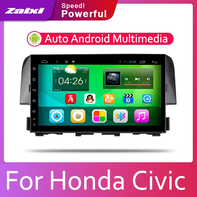 

Android Car Multimedia Player For Honda Civic 2016~2019 Video Media Navigation 2 Din radio automobile Stereo GPS screen display