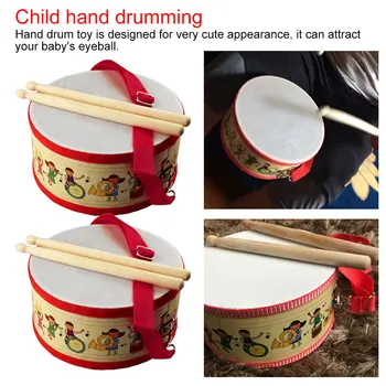 

Early Educational Musical Instrument For Children Baby Toys Beat Instrument Hand Drum Toys Drum Wood Kids