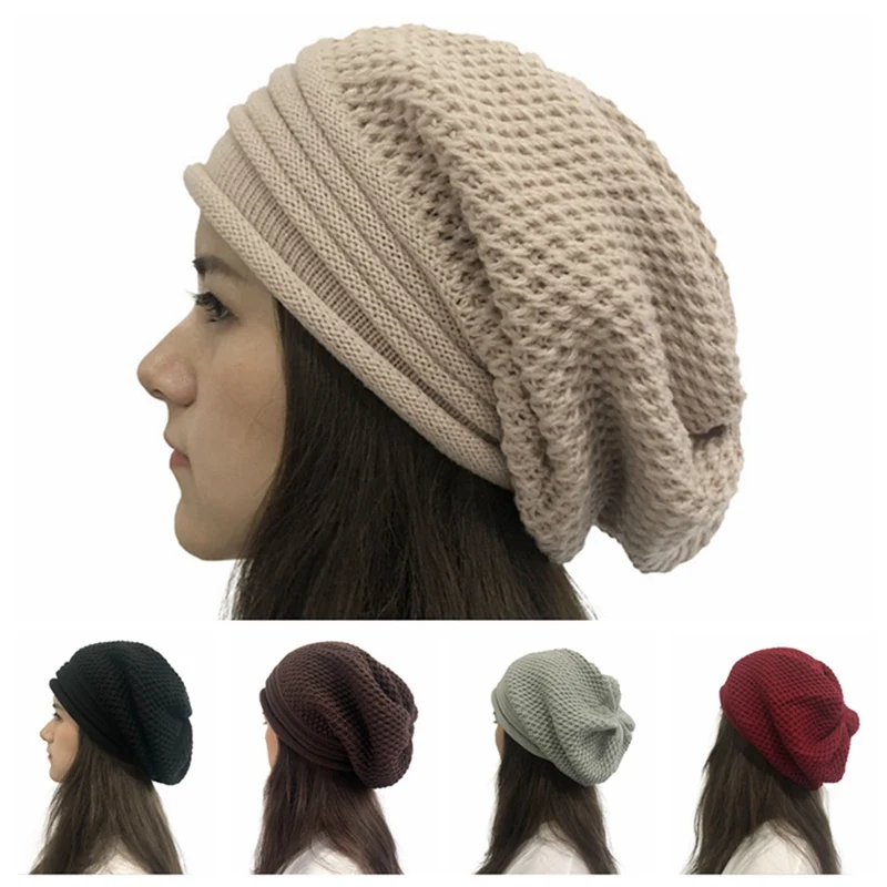 Вязаная шапка зимние шапки для мужчин и женщин Skullies Beanies маска полосатая шапка Gorros Bonnet теплая мешковатая мягкая плотная шапка шапки