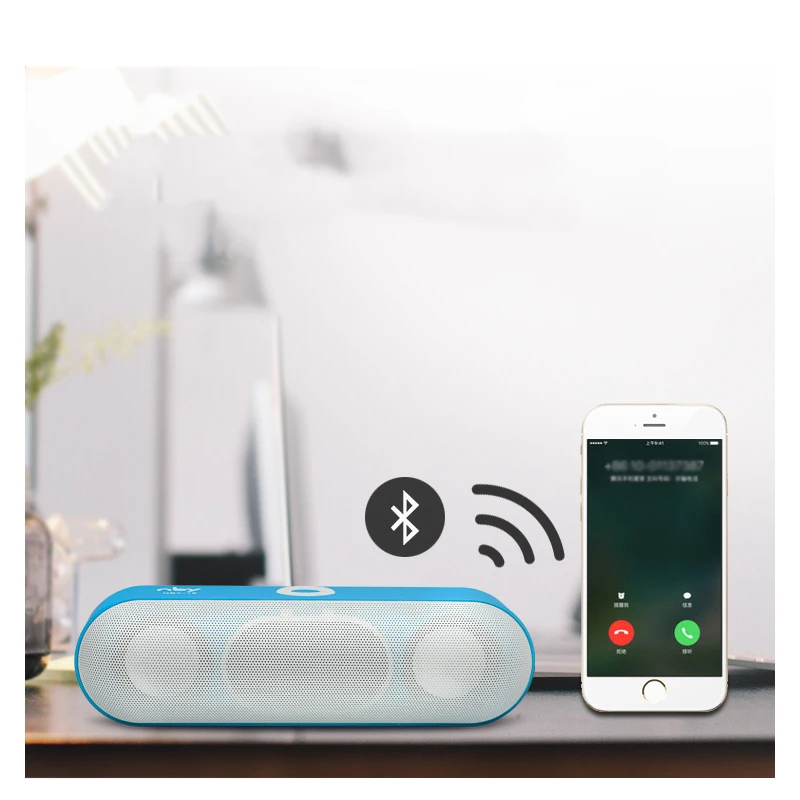 KYYSLB 10 Вт беспроводной Bluetooth 4,2 активный динамик мини стерео двойной динамик сабвуфер высокой мощности портативная карта USB FM TF Nby-18