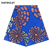 

African Batik Prints Africa Fabric 100% Cotton Ankara Kente Fabric Best Quality For Party Dress 6yards