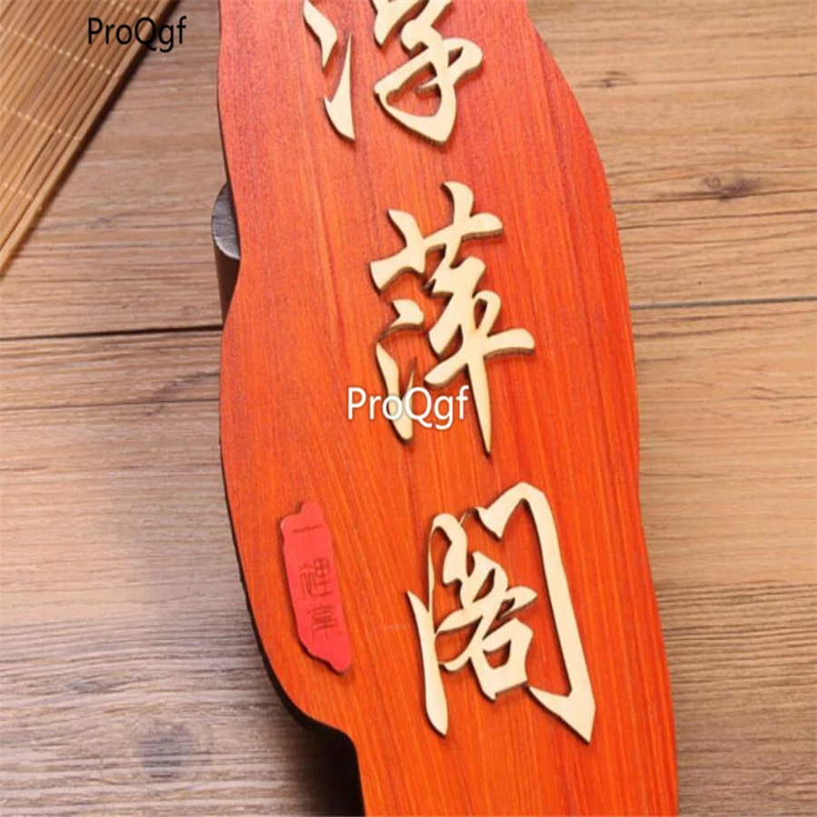 ProQgf 1Pcs A Set customized wood minshuku Room Board 25*12cm leave message