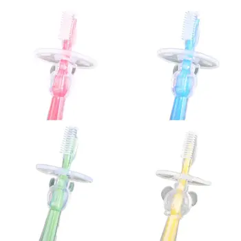

Baby Soft Silicone Training Toothbrush Safety Newborn Baby Dental Care Tooth Brush Tool Baby Kids Teething Teether New