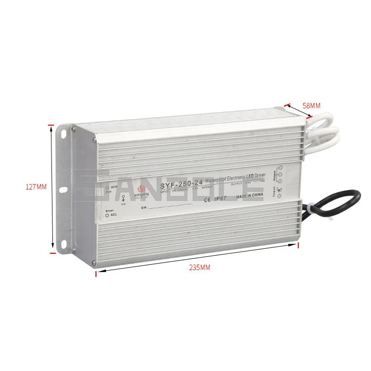SYF-250W 5V12V24V импульсный источник питания водонепроницаемый на открытом воздухе платформа гром шторм вредная погода Высокое качество Электрический
