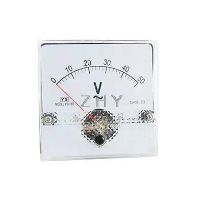 

AC 0-50V Voltage Square Analog Voltmeter Panel Gauge
