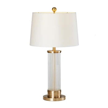 

Nordic Modern Design Iron Glass Crystal Decorative Creative Bedside Table Lamp Light For Bedroom Living Room bedroom lamp