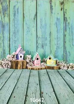 

SHENGYONGBAO Vinyl Custom Photography Prop Wood planks Board theme Photo Studio Background SF-129589