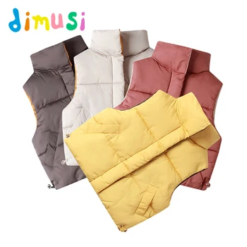 

DIMUSi Winter Boys Vest Jackets Child Casual Thick Warm Sleeveless Coats Baby Girls Outwear Cotton Windbreak Waistcoats Clothing