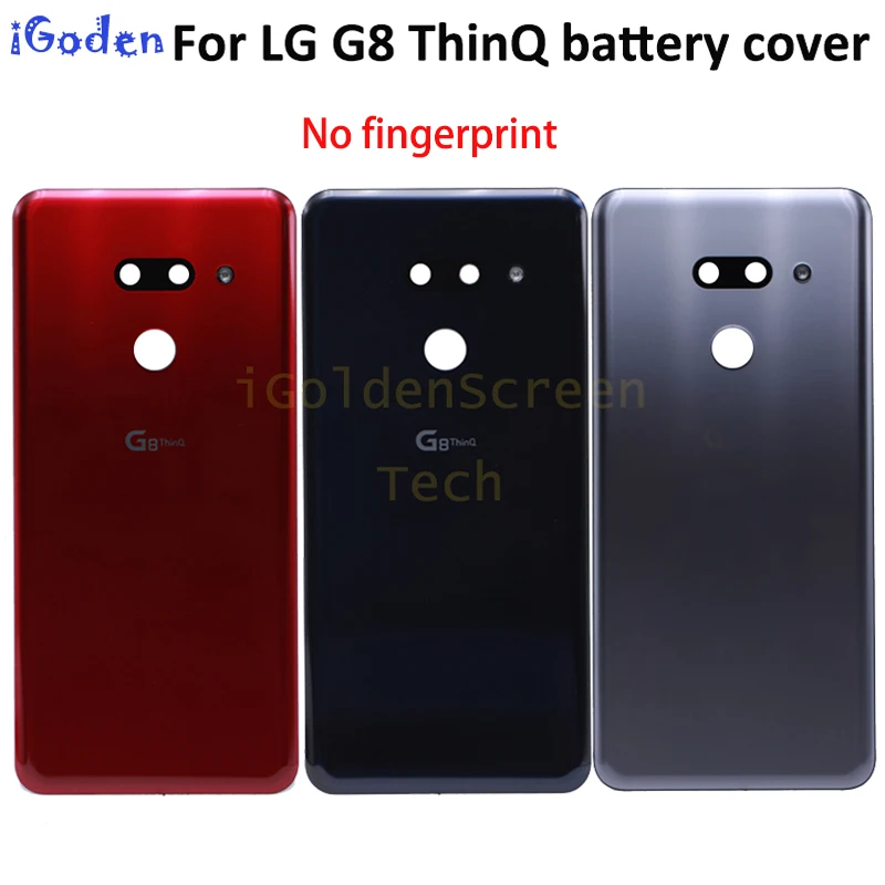 Для LG G8 ThinQ Крышка батарейного отсека двери G820 G820N G820QM7 LMG820UM2 задняя крышка корпуса с пластыревый заменитель части