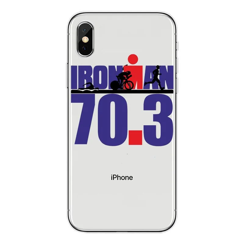 Ironman Триатлон логотип силиконовый мягкий чехол для телефона из ТПУ для iPhone5s SE 6 6s plus 7 7plus 8 8plus X XS XR XS MAX чехол Fundas Coque