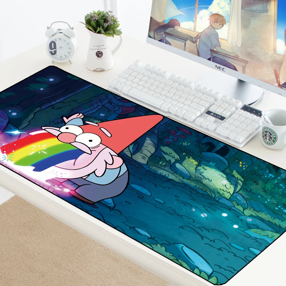 Gravity Falls Large Mouse Pad Anime XL Edge Anti-slip Gamer Mousepad Keyboard Computer Mat Big Speed Play Mat Gaming Accessories