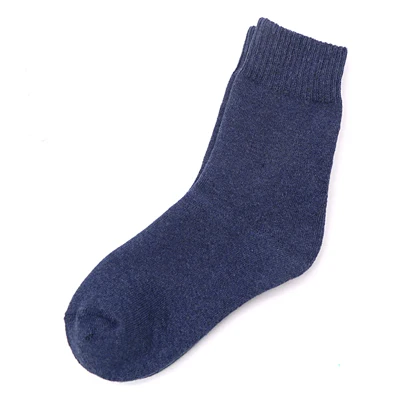 navy blue 1 пара, зимние теплые носки, плотные, удобные, дышащие, женские носки, одноцветные, женские носки, Calcetines Mujer Chaussette, женские носки - Цвет: navy blue