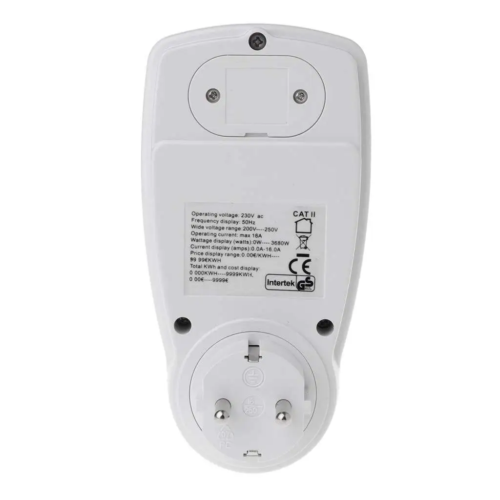EU/US Plug Power Meter Wattmeter Socket Energy Meter Electricity Cost Diagram Measuring Socket Analyzer