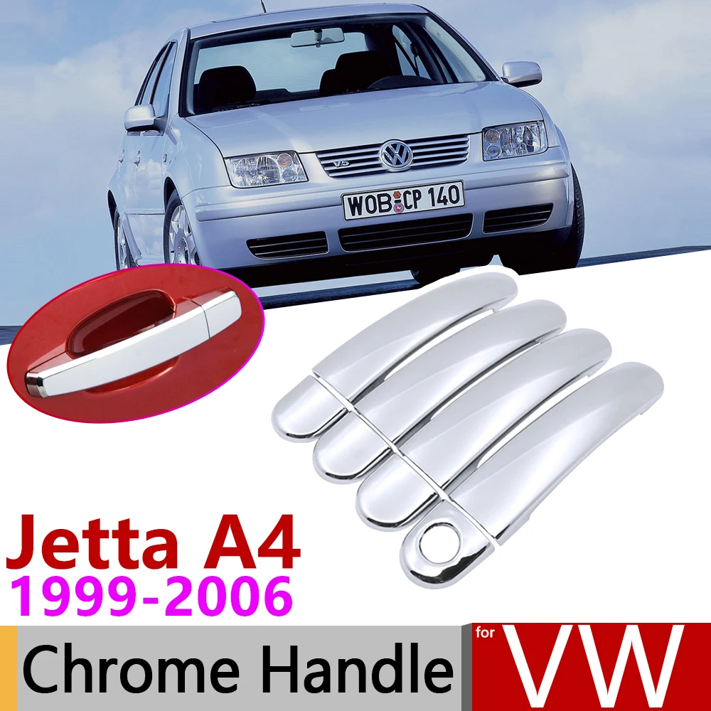 Хромированная крышка дверной ручки для Volkswagen VW Jetta A4 Bora MK4 1999 ~ 2006 автомобильные