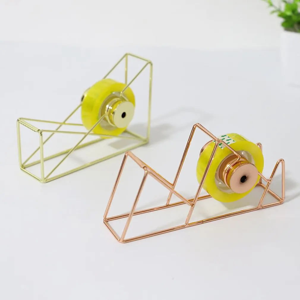 Metal rose gold Tape Cutter Washi Tape Storage Organizer Cutter Stationery Office Tape Dispenser Office Supplies