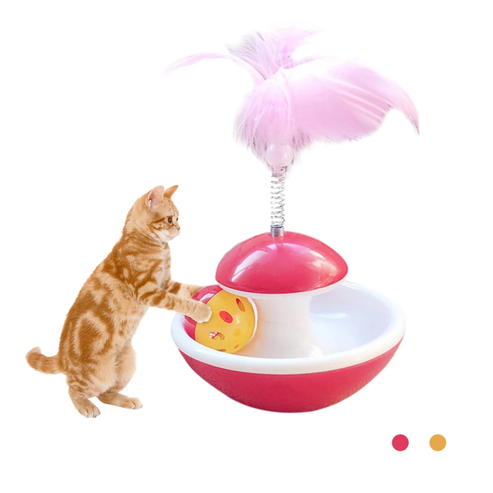 Домашнее животное кошка котенок кошка игрушка прокатки царапин мяч Смешные, для кошек и котят играть куклы Шар любимчика игрушки кошки интерактивная игрушка с перьями, Новинка