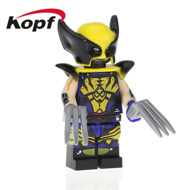 

Single Sale Super Heroes Batman Wolverine The Flash Spiderman Deadpool Education Building Blocks Kids Model Gift Toy PG1594