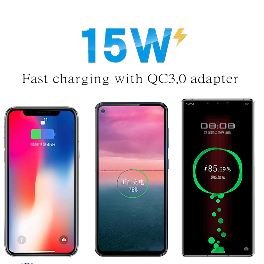 Fold 15W Qi Wireless Charger Stand Phone Holder Fast Charging for IPhone 11 for Samsung Xiaomi Car Desk Silicone Non slip10w 5w