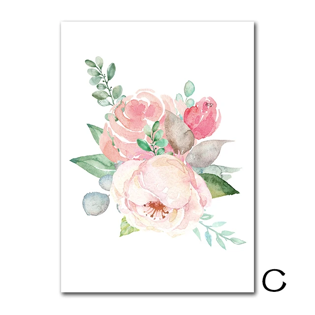 Постеры и принты для детской комнаты с именем девочки Картина на холсте пионами