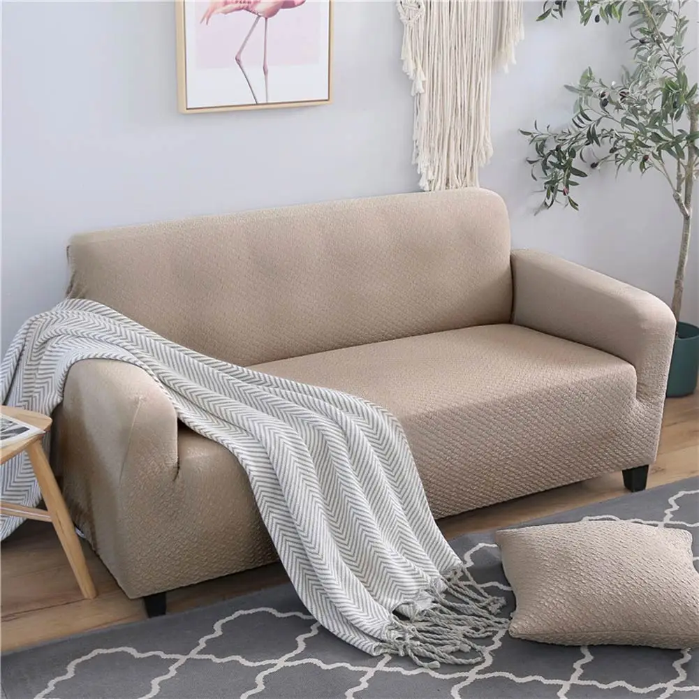 Fashion Green Quilted Nordic Sofa Cover Slipcover Stretch Elastic Spandex/Polyester Chair Loveseat L Shape Sofa Protector