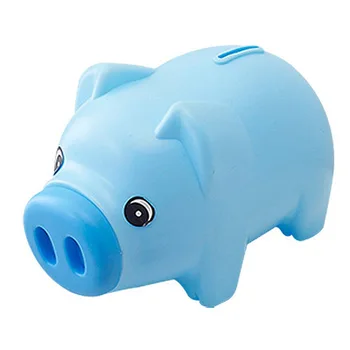 

Plastic Piggy Bank Coin Saving Pot Cash Collectible Saving Box Pig Toys AN88