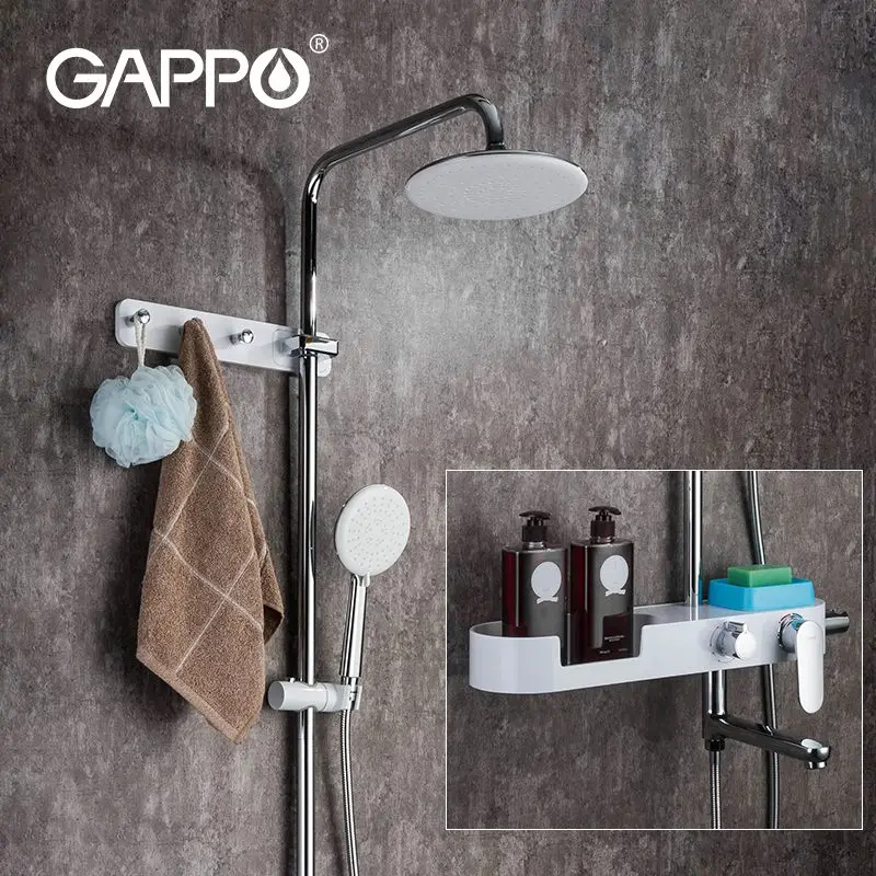 Смеситель для душа GAPPO поворотный кран ванны настенное крепление лейка Водопад с