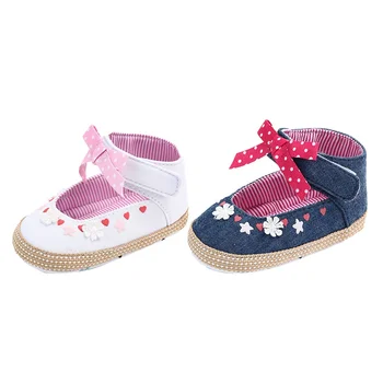 

Autumn Baby Girl Floral Print Anti-Slip Shoes Casual Sneakers Toddler Soft Soled First Walkers