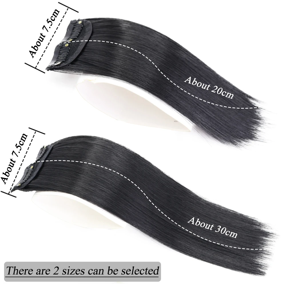 NICESY Synthetic Invisable Seamless Hair Pads Clip In Hair Extension  Increase Hair Black Blonde Top Side Cover Hairpiece