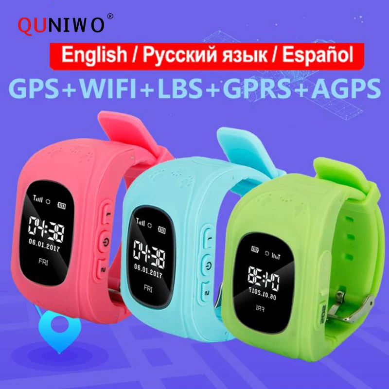 

Q50 OLED Screen GPS Smart Kid Watch SOS Call Location Finder Locator Tracker for Childreb Anti Lost Monitor Baby Wristwatch