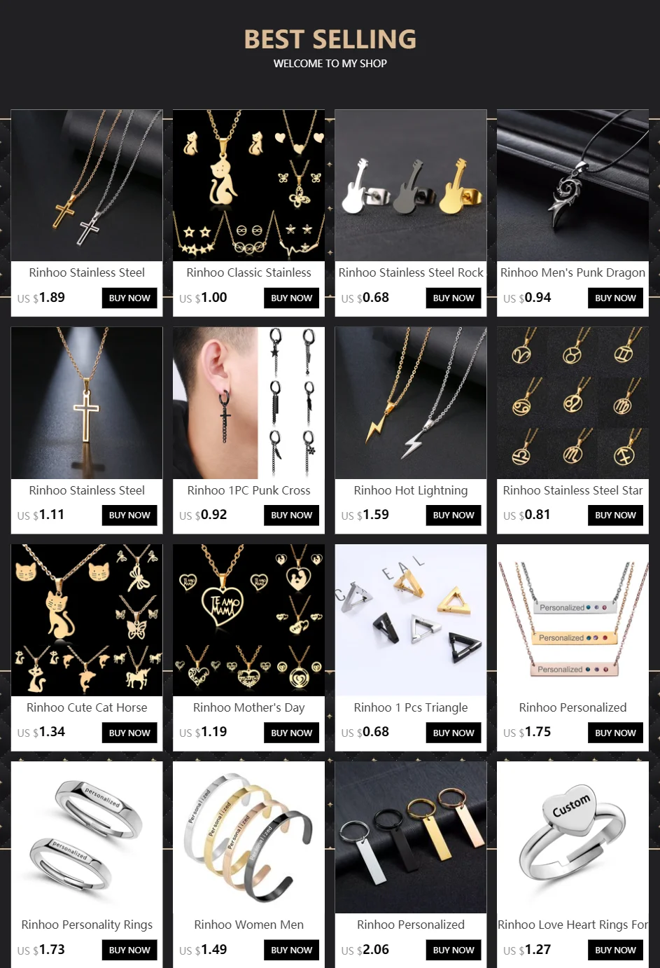 Fashion Cross Pendant Necklace Women Men Stainless Steel Link Chain Charm Necklace Cool Boys Girls Punk Hip Hop Jewelry Gift