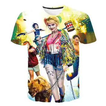 

Summer 3D baby T-Shirt kids Suicide Squad Children's wear Harley Quinn boys clothes Joker camisetas casual Tops streetwear tees