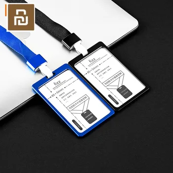 

4COLORS Youpin Fizz Aluminum Alloy Card Holder Bus Card Holder Badge Vertical Lanyard Badge Protector Work Card ID Card