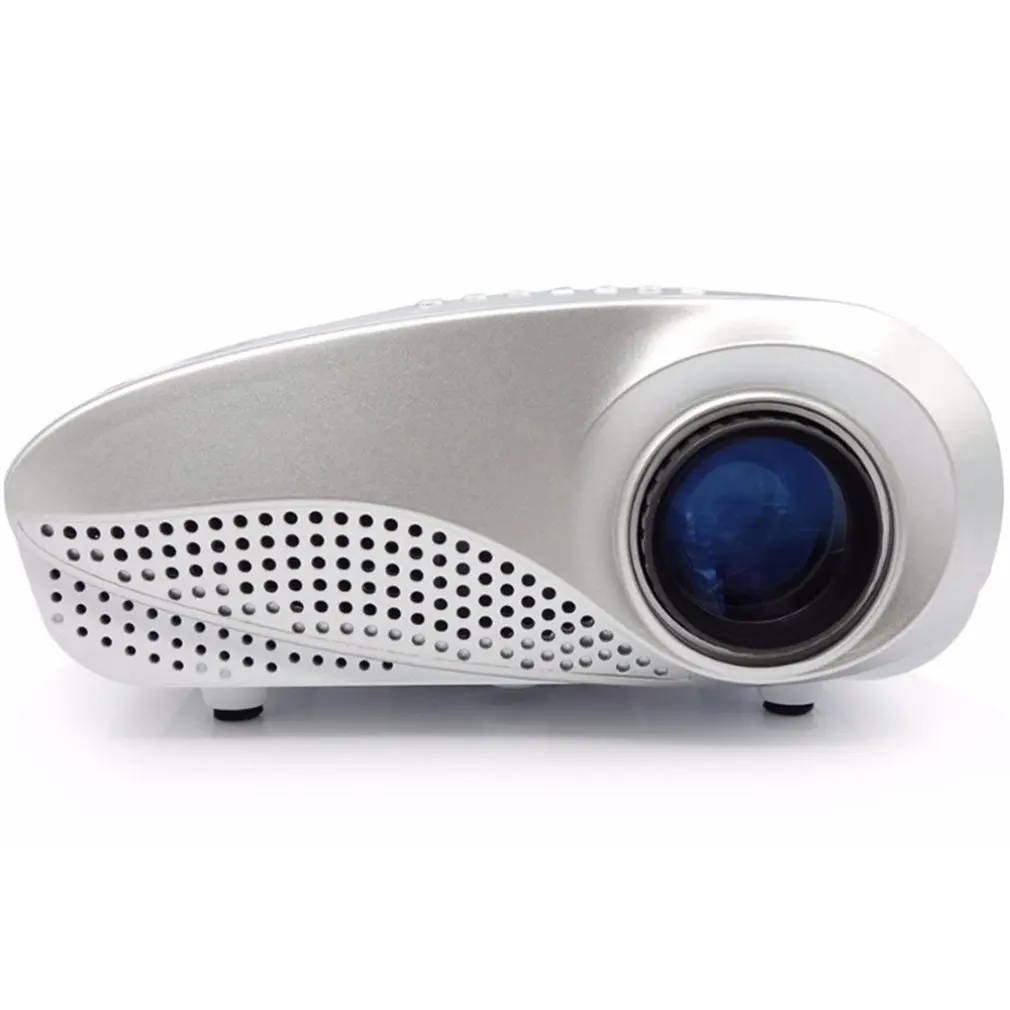 Rigal RD802 Портативный видео проектор для домашнего кинотеатра 480x320P USB VGA Высокое разрешение вход видео проектор