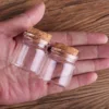 3pcs 20ml 37*40mm Candy bottles Glass Bottles with Cork Lids Spice Jars Potion bottles Glass vessels Glass Jars Storage Jars 1