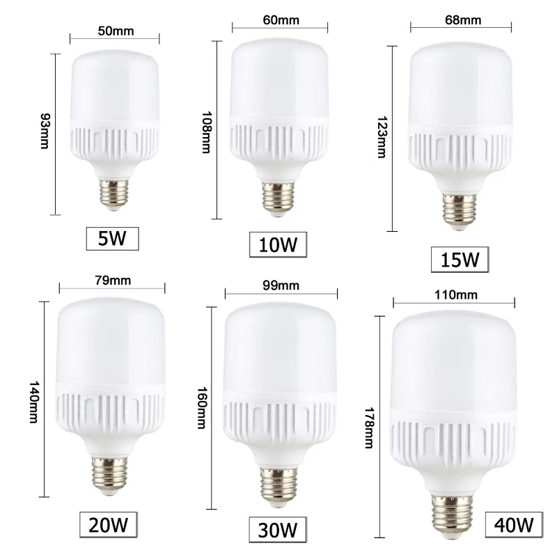 E27 светодиодный лампы Яркость AC220V 5W10W15W20W30W40W60W лампады высокого светильник ing даже