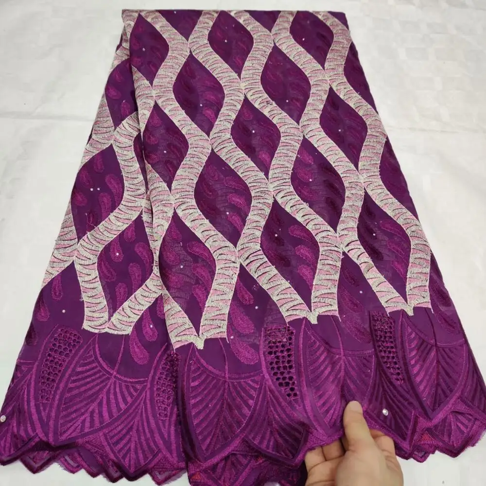 5 ярдов швейцарская кружевная ткань последние с крупным бисером вышивка африканские хлопчатобумажные ткани швейцарская вуаль кружева популярный Дубай Стиль