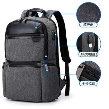 

New Women External USB Charge Backpack Canvas Backpack Male Mochila Escolar Girls Laptop Backpack School Bags Backpack for teens