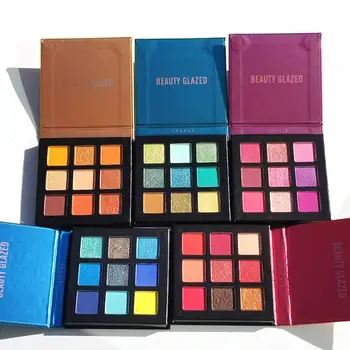 

Beauty Glazed New 9 Colors Makeup Eyeshadow Pallete Makeup Brushes Make Up Palette Pigmented Eye Shadow Palette Maquillage TSLM1