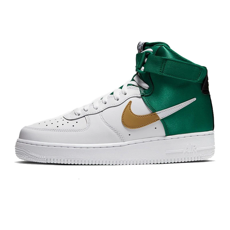 Оригинальные мужские кроссовки для скейтбординга от Nike Air Force 1 Af1, Новое поступление, анти-скользкие спортивные кроссовки для спортзала# BQ4591 - Цвет: BQ4591-100